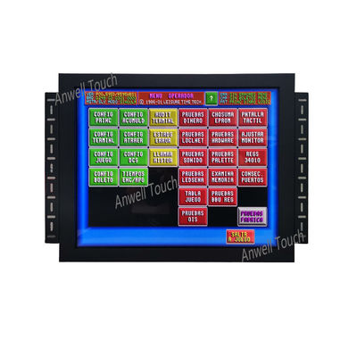 17 اینچ VGA / CGA Signal Input Gaming مانیتور صفحه لمسی مادون قرمز برای کاربردهای متعدد