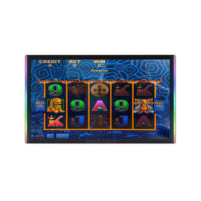 ۲۳ اینچ مقاومت در برابر خراش صفحه نمایش لمس بازی مانیتور با طرف + لبه LED Bezel برای Aristocrat Helix