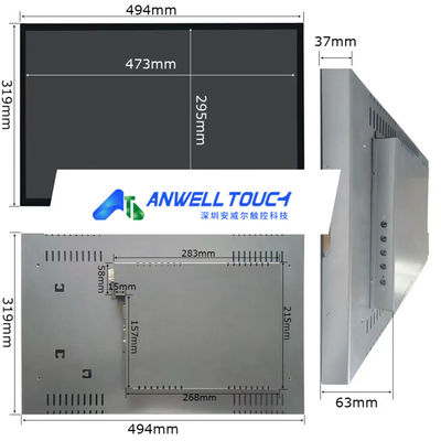 ۲۲ اینچ ۱۶۸۰*۱۰۵۰ آریستوکرات گیمینگ PCAP صفحه نمایش لمسی با VGA/DVI/USB