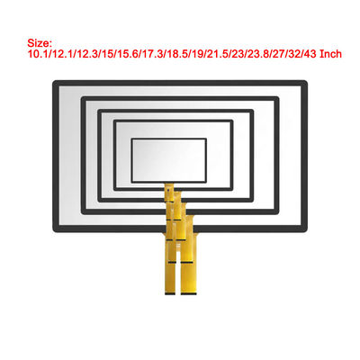 تخصیص صفحه نمایش لمسی 43 اینچ سریال یا USB PCAP برای مانیتور بازی