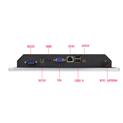 1280*800 صنعتی 10.1 اینچ ظرفیت صفحه لمسی پنجره OS 16.7M