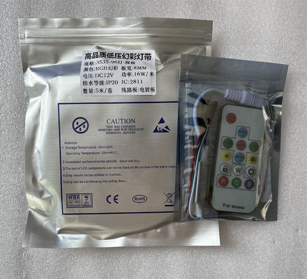 بازی 96Lights Of 5M Rgb کنترل از راه دور IP20 16W / 12V کنترل از راه دور نوار LED